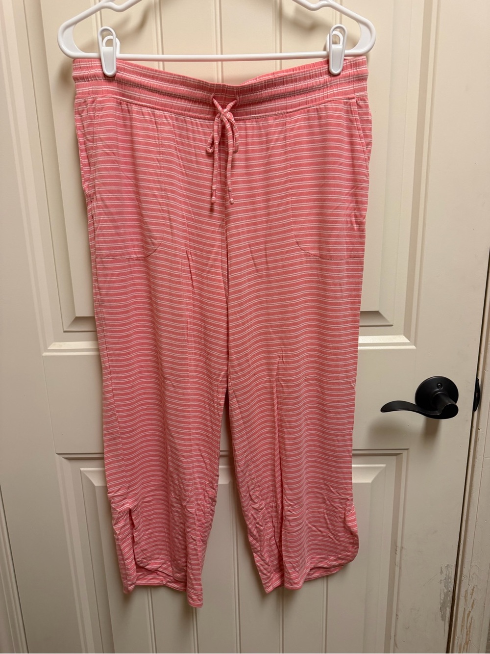 Soma Pink Striped Drawstring Lounge Pants